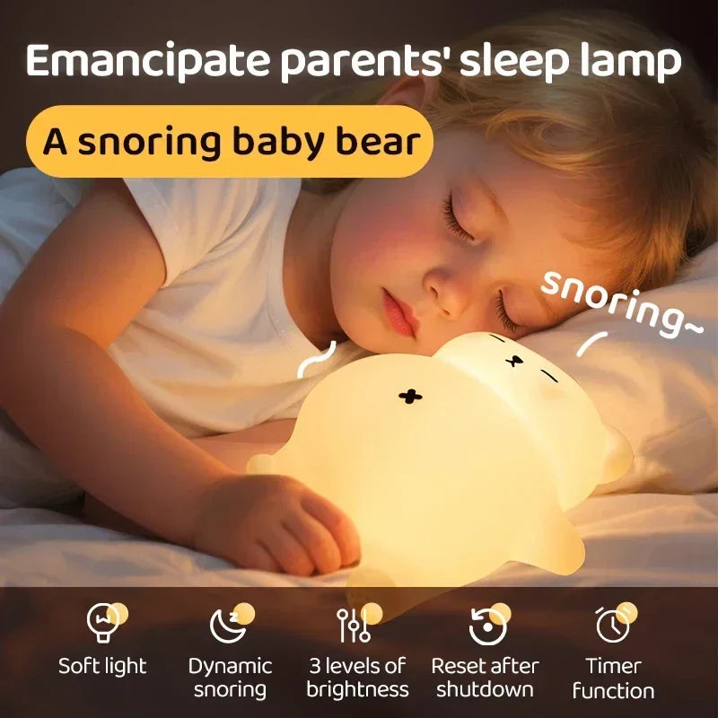 LumiBear – Carino e rilassante – Lampada da notte con luce soffusa