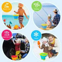 Thumbnail for Foldable Bucket™ - Pratico divertimento per le vacanze - Secchiello pieghevole