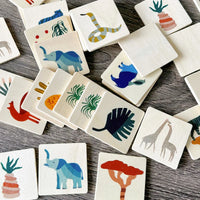 Thumbnail for MemoryMatch – Legno & Educativo – Gioco di memoria Jungle