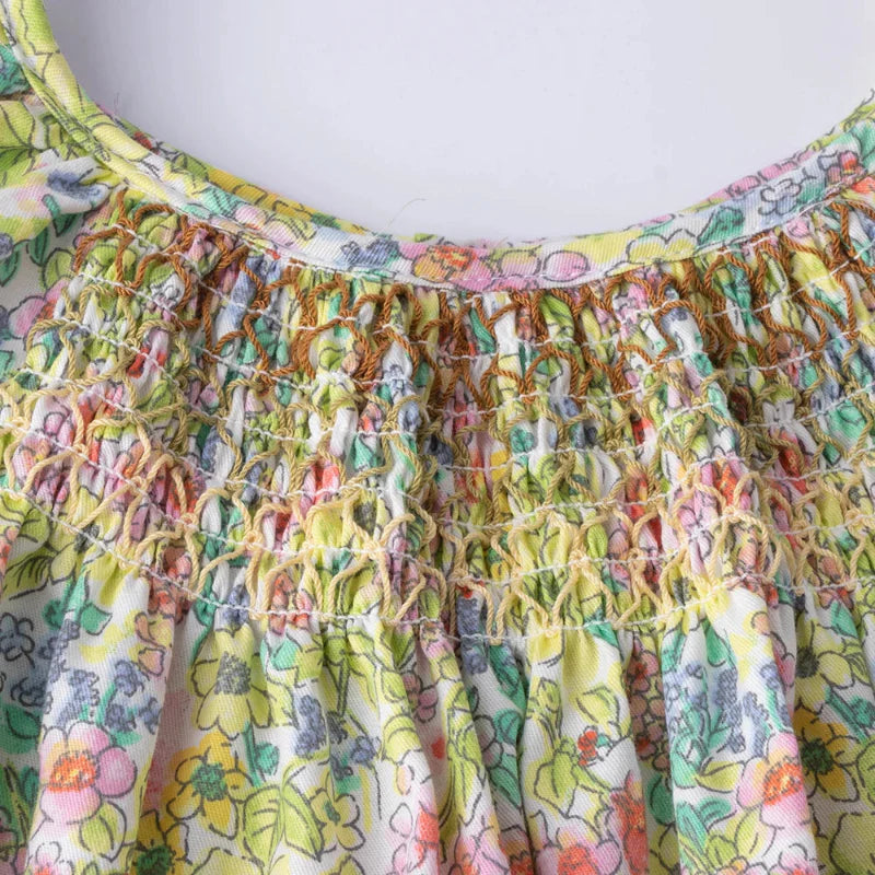 Floral Dress – Leggera e ariosa – Abito da bambina con maniche svolazzanti
