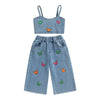 Mini Fashion™ - Bellissimi ricami - Set estivo in denim