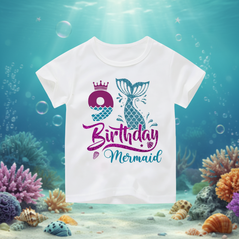 Birthday Graphic Tee – Carina e leggera – Maglietta per bambini per il compleanno