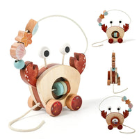 Thumbnail for Crab Pull Toy™ – Giocare e imparare – Granchio di legno