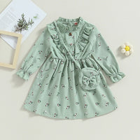 Thumbnail for Mini Fashion™ - Vestito floreale autunale - Abbigliamento per bambini
