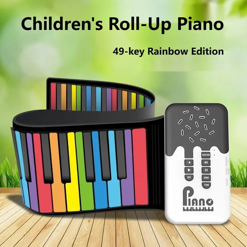 Roll-up Piano Keyboard – Creativo e didattico – Pianoforte pieghevole