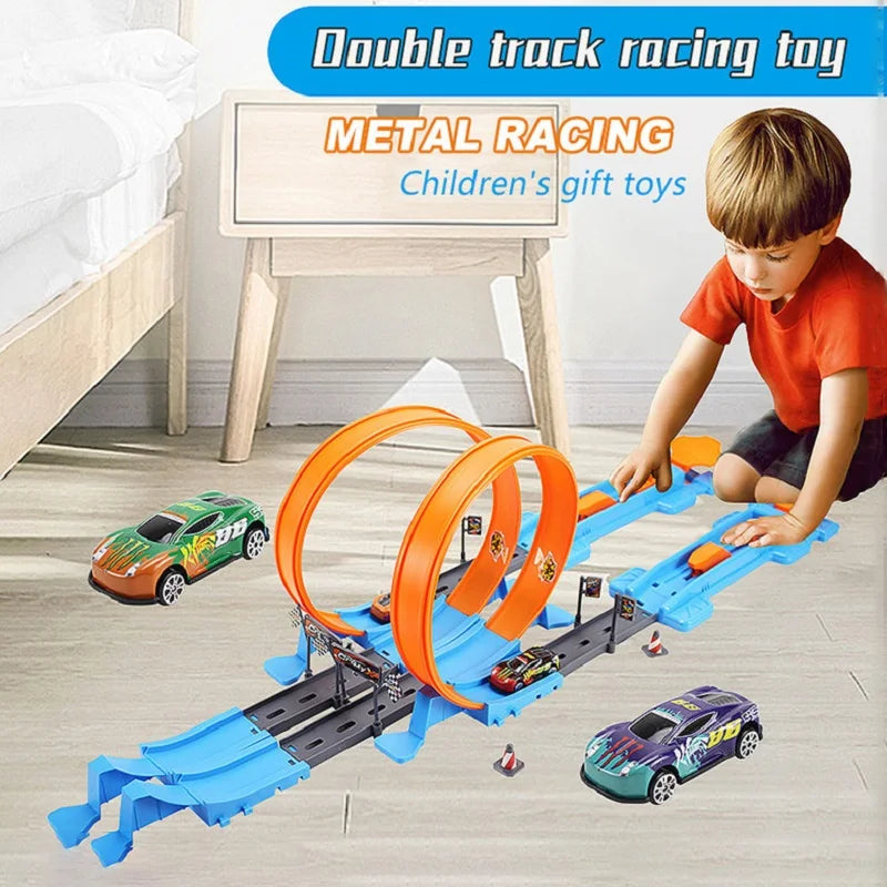 Double Race Track™ - Creativo e divertente - Pista ad anello