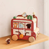 Thumbnail for BusyRide – Educativo e versatile – Bus delle attività Montessori in legno