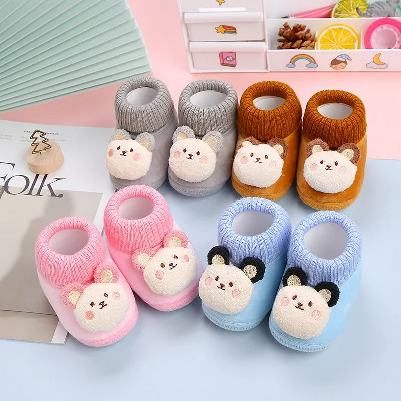 CuddleSteps – Calde e antiscivolo – Pantofole per bambini con animali