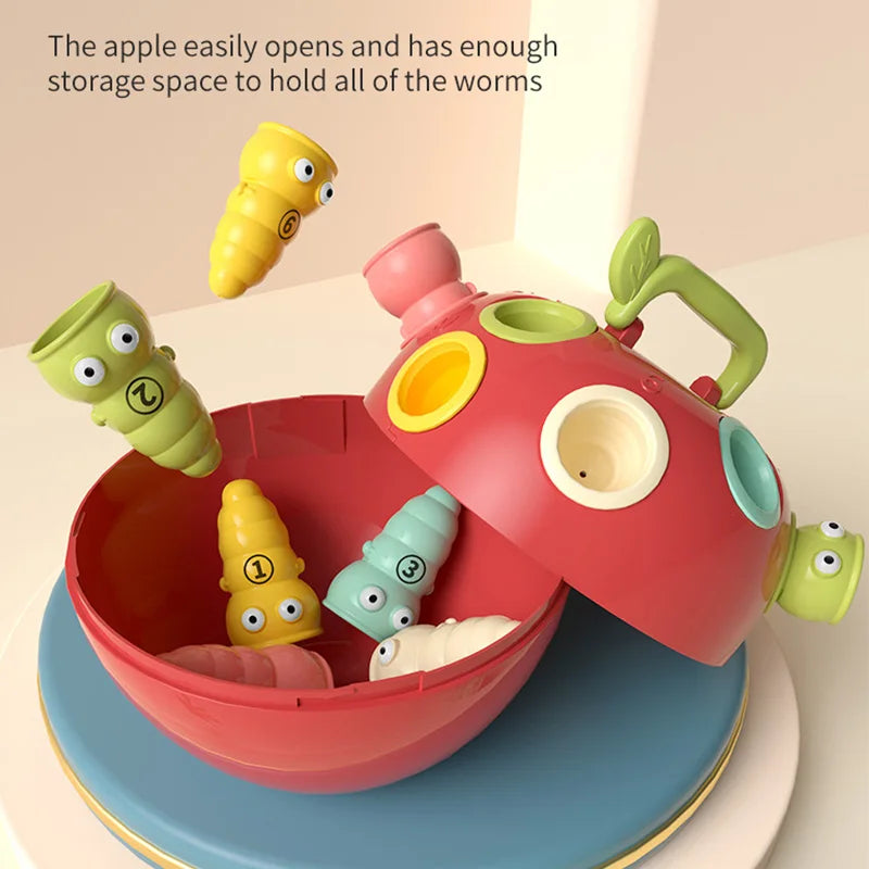 Tiny Sorter™ – Impilamento intelligente – Mela con bruchi giocattolo