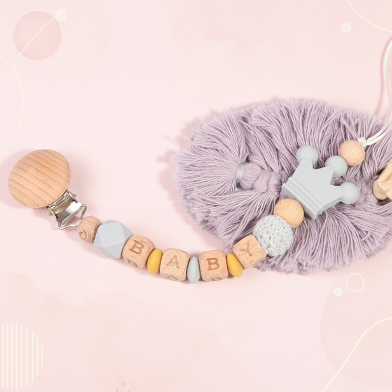 Personalized Pacifier Chain – Sicuro ed elegante - Portaciuccio personalizzato