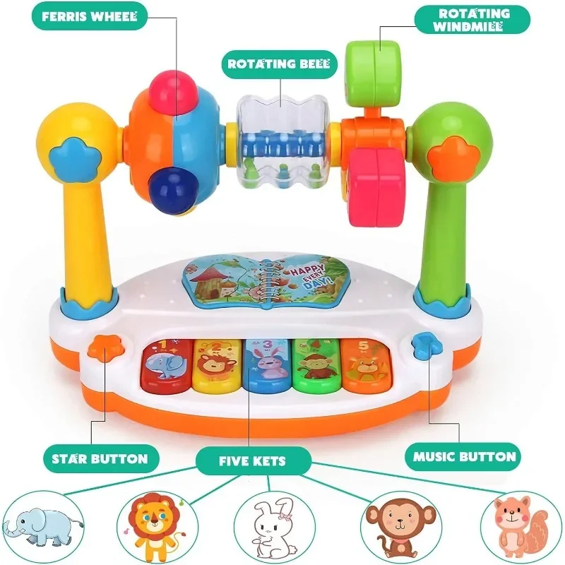 SmartSound – Musica e luci – Pianoforte giocattolo girevole
