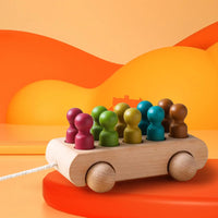 Thumbnail for Pop & Roll – Abilità motorie e fantasia – Set di auto per bambole in legno
