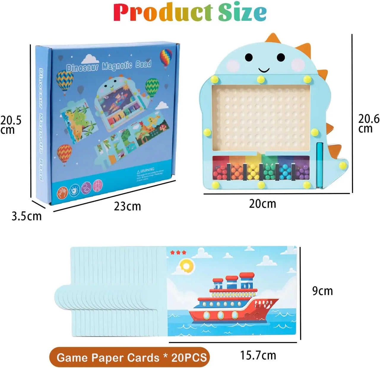 Bead Puzzle™ – Labirinto di divertimento – Puzzle di palline magnetiche in legno