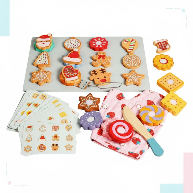 TinyKitchen – Creativo e divertente – Gioco di smistamento biscotti in legno