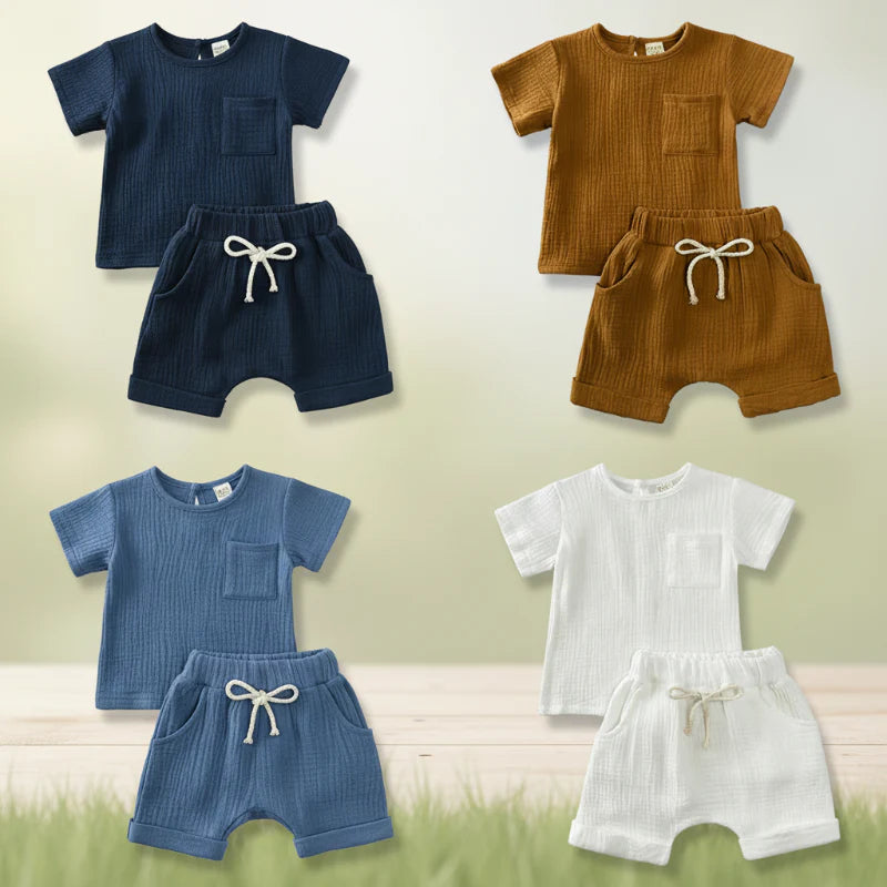 Baby Summer Outfit – Leggero e confortevole – Set di abbigliamento