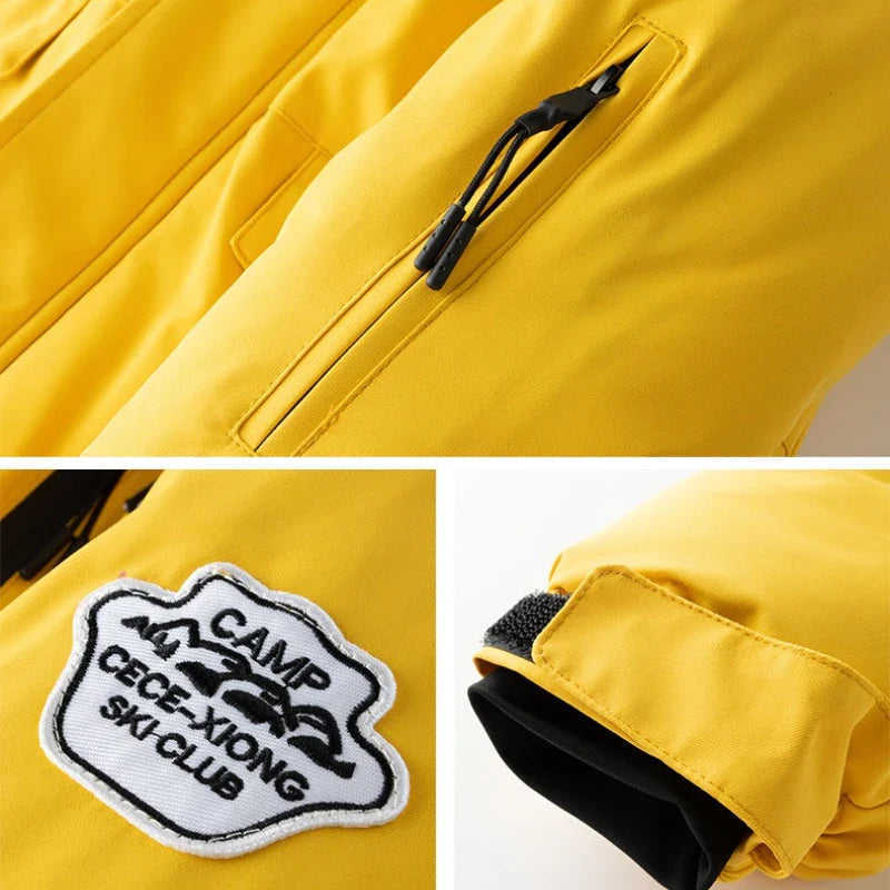 GlacierFit – Traspirante e protettivo Impermeabile – Tuta da sci con fodera in pile