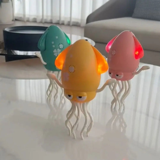 Giocattolo Polpo Danzante Elettrico Con Luci E Musica – Con Canna Da Pesca, Sensore Ostacoli, Ricaricabile USB, Per Bambini 6-12 Mesi