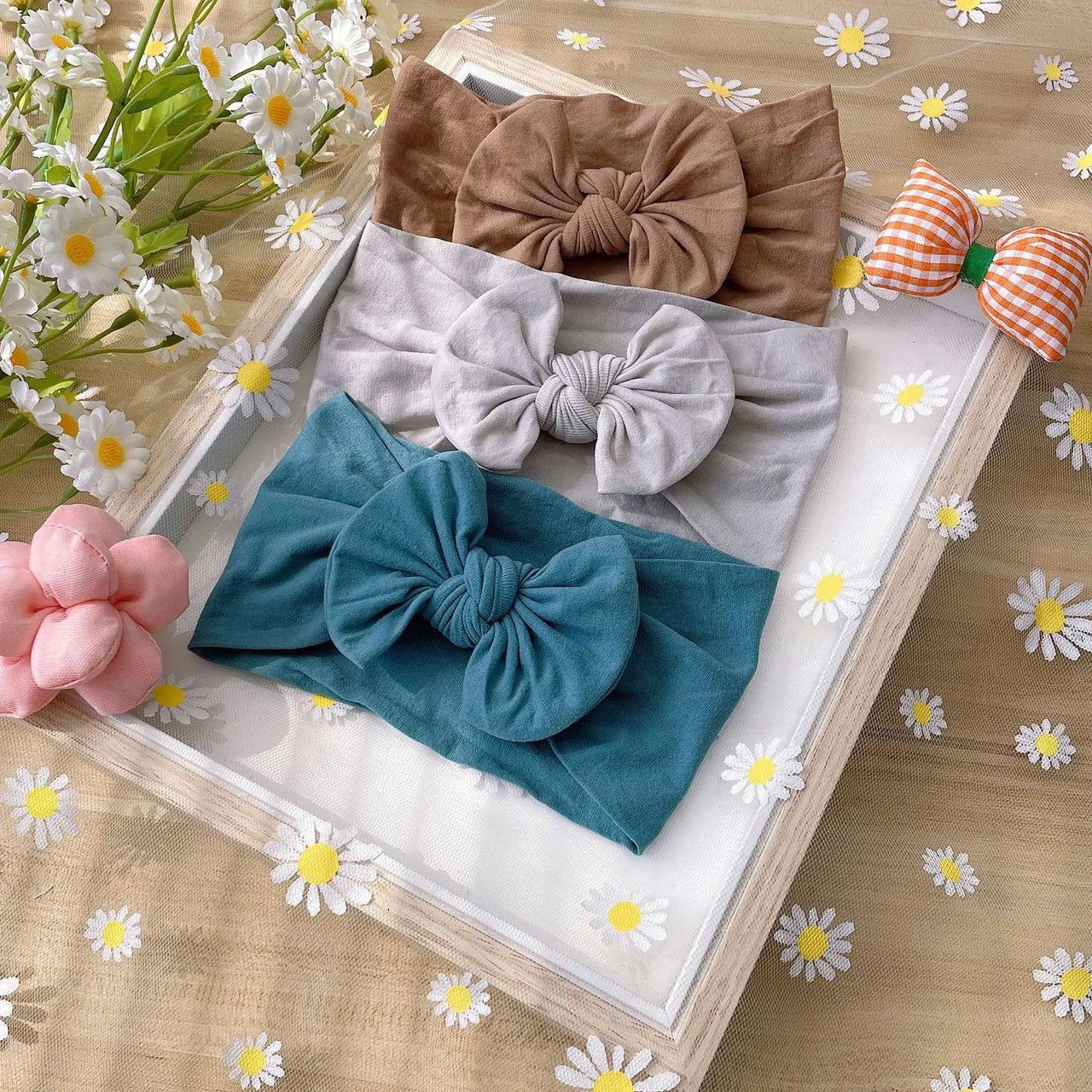Mini Fashion – Alla moda e morbido – Fasce per bambini con fiocco