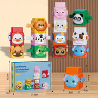 Thumbnail for StackAnimals – Divertente ed educativo – Set di gioco con animali impilabili