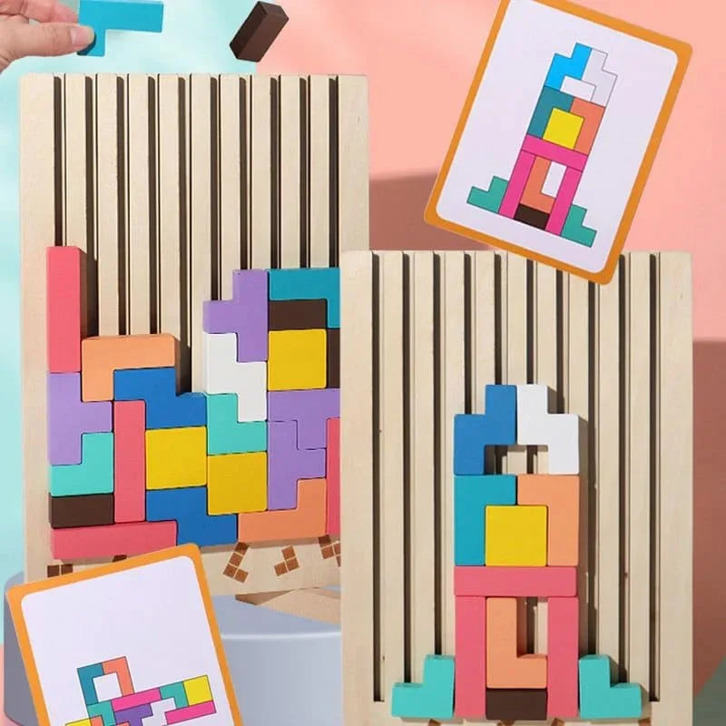 Puzzle Totem™ – Pensare e costruire – Gioco del puzzle in legno