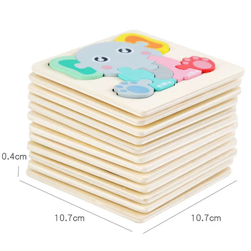 3D Wooden Puzzle™ - Avventura con forme e colori - Puzzle in legno