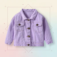 Thumbnail for Candy Color Giacca di jeans – Giacca in denim leggera per bambini