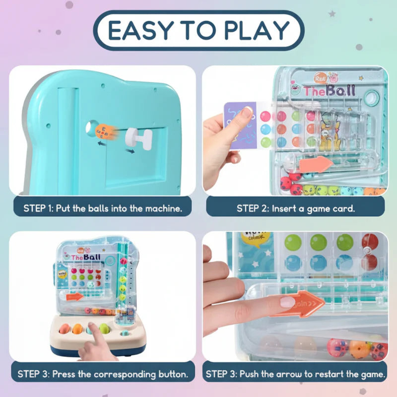 Montessori Math Track Game – Apprendimento e logica – Gioco del percorso a palline