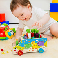 Thumbnail for Montessori Animal Matching Toy – Istruttivo e interattivo – Carretto giocattolo con puzzle