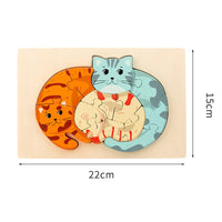 Thumbnail for Animal Puzzle™ – Scoprire e imparare – Puzzle di legno a cartoni animati