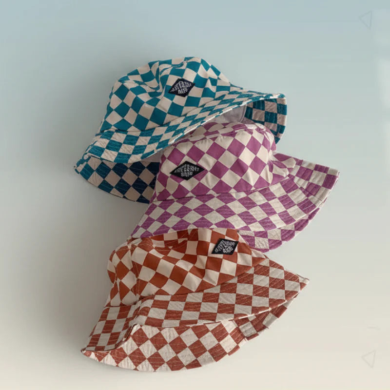 Bucket Hat – Carino e protettivo – Cappellino a quadri per bambini