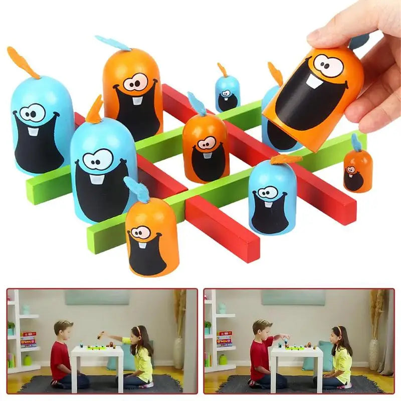 6 Pezzi Gioco Del Tris Tic Tac Toe In Feltro, Mini Gioco Da Tavolo Colorato Per Bambini, Regalo Festa