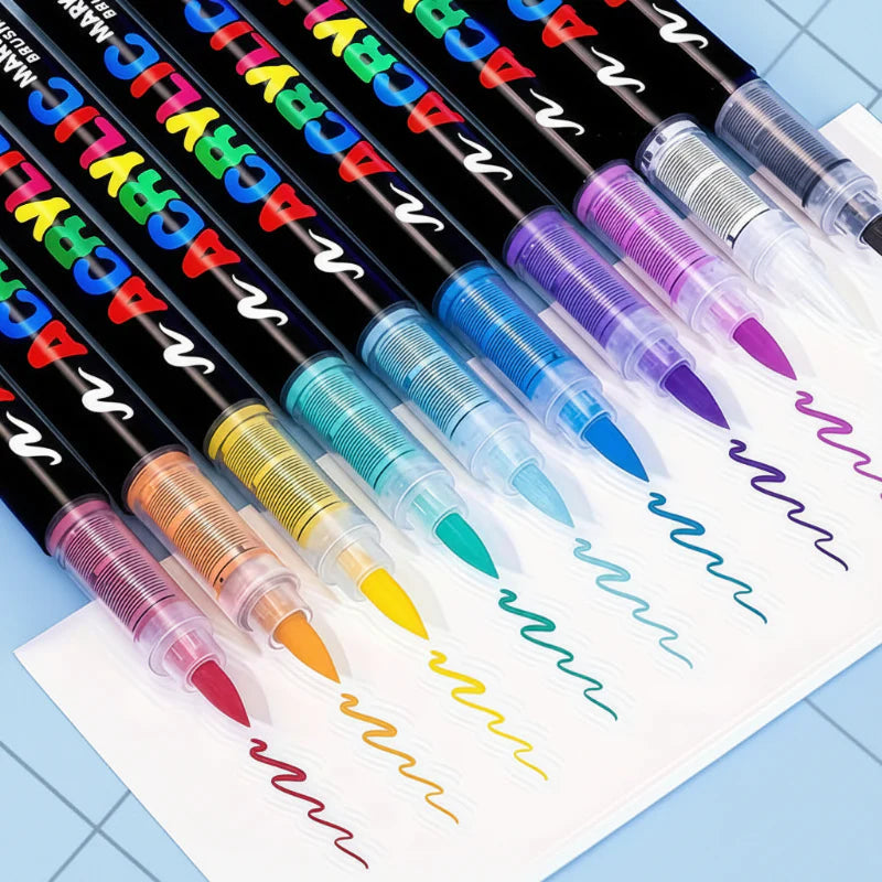 ColorCraft – Creativo e sostenibile – Pennarelli acrilici con punta a pennello