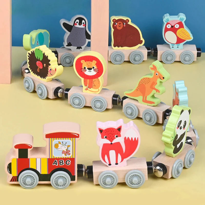 MagniZoo – Schattig & Hout – Trenino magnetico con animali