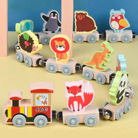 Thumbnail for MagniZoo – Schattig & Hout – Trenino magnetico con animali