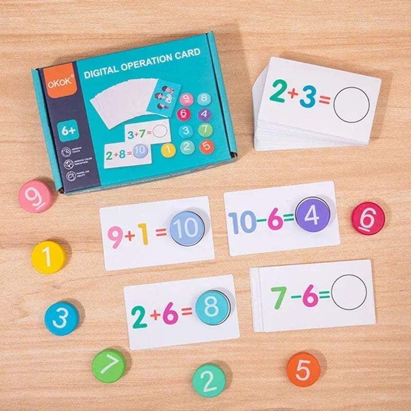 Math Tokens™ - Contare e risolvere - Schede aritmetiche per bambini