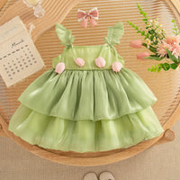Thumbnail for Tulip Mesh Dress – Eleganza e comfort – Abito da bambina