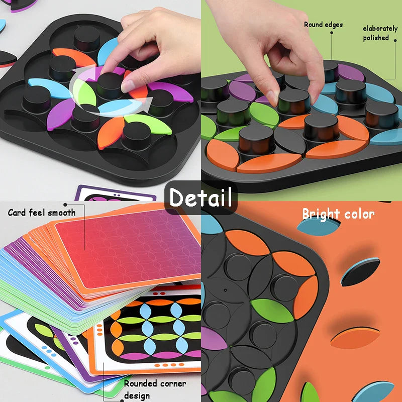 Rotating Logic™ - Rompicapo coinvolgente - Gioco da tavolo Tangram