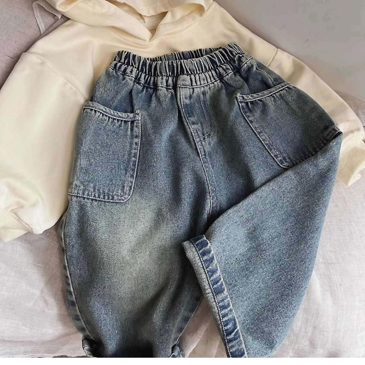 Mini Fashion™ - Jeans a gamba dritta - Jeans casual