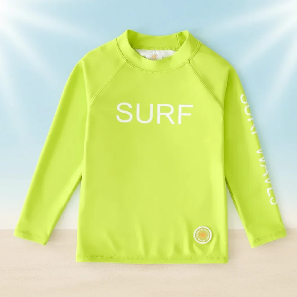 SunShield – Protettivo e flessibile – Maglietta da surf per bambini con maniche lunghe e UPF 50+