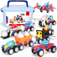 Thumbnail for Magnetic Cars™ – Divertimento con le costruzioni magnetiche - Set di giocattoli con veicoli magnetici