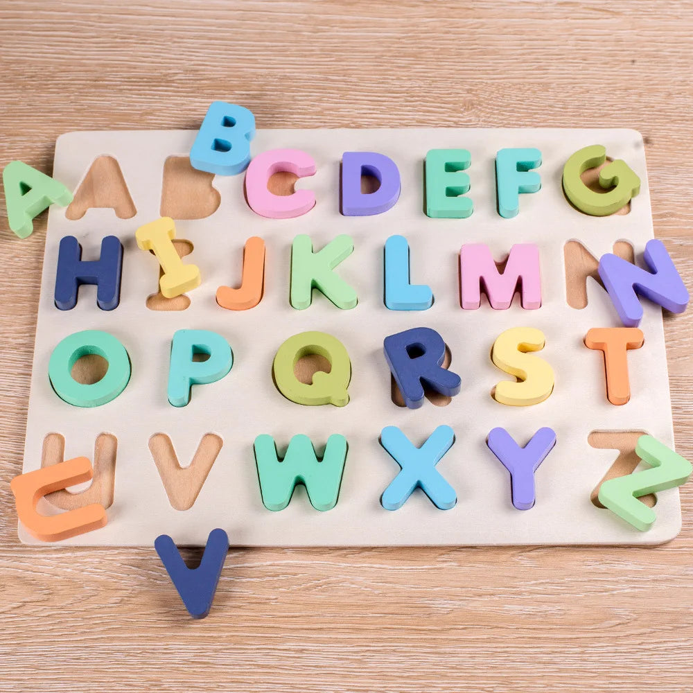 AlphaBlocks – Legno ed educativo – Puzzle con lettere 3D