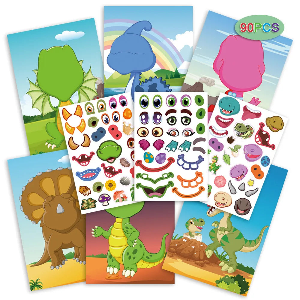 Funny Faces™ – Divertimento animale e divertimento appiccicoso – Libro di adesivi riutilizzabili
