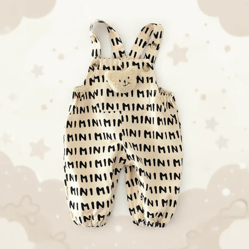 Striped Overall Romper – Morbido e confortevole – Tuta per bambini