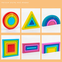 Thumbnail for Woods™ - Esplorazioni colorate - Giocattoli impilabili arcobaleno