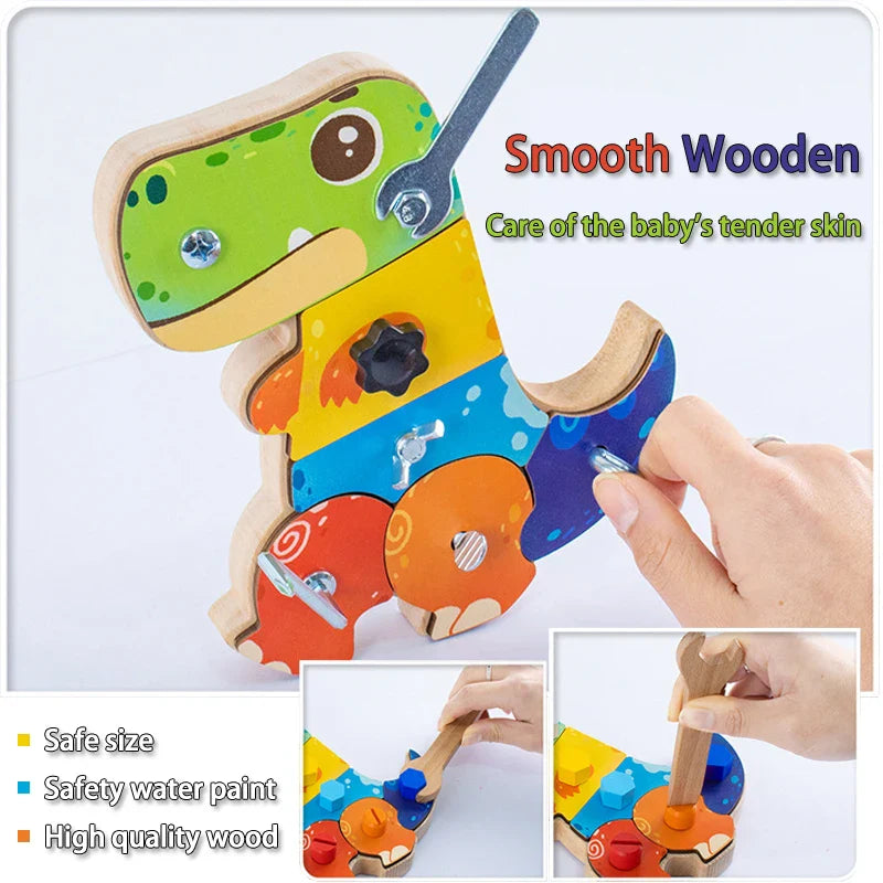 Dino Screwdriver Board™ - Gira ed esplora - Giocattolo sensoriale