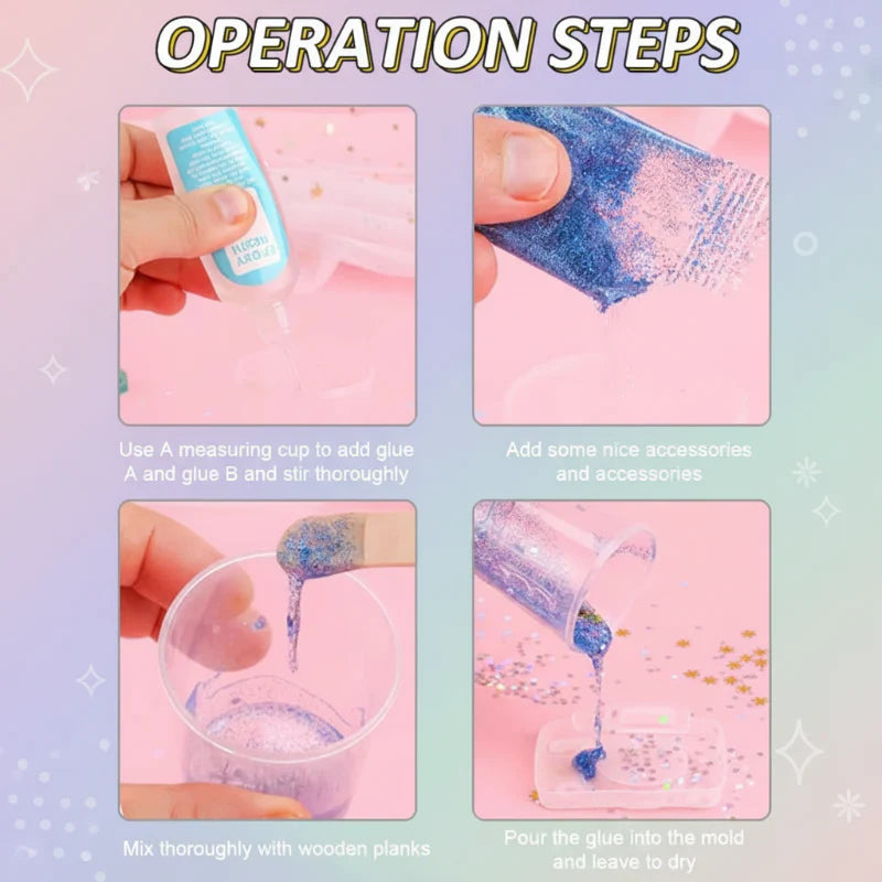 DIY Crystal Keychain Kit – Creativo e divertente – Kit fai da te per portachiavi
