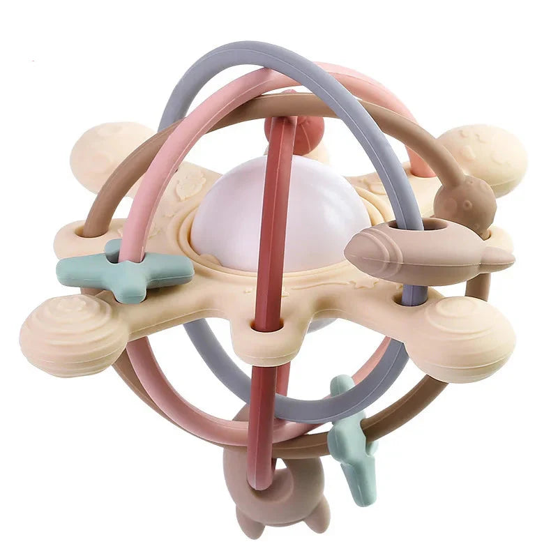 Sensory Rattle Ball™ – Divertimento con la presa morbida – Giocattoli da dentizione in silicone per bambini