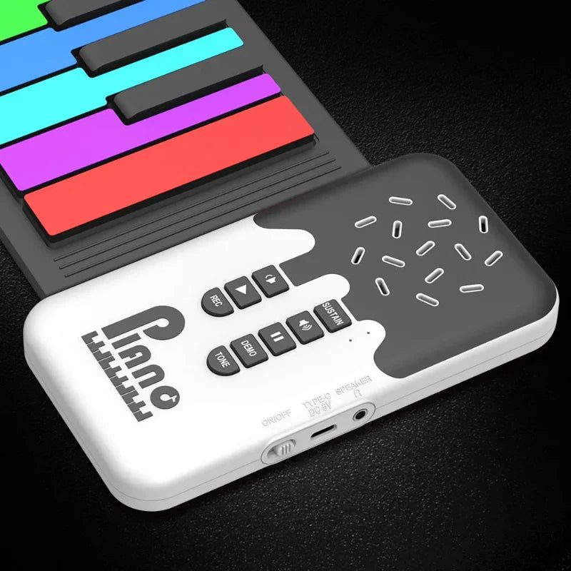 Roll-up Piano Keyboard – Creativo e didattico – Pianoforte pieghevole