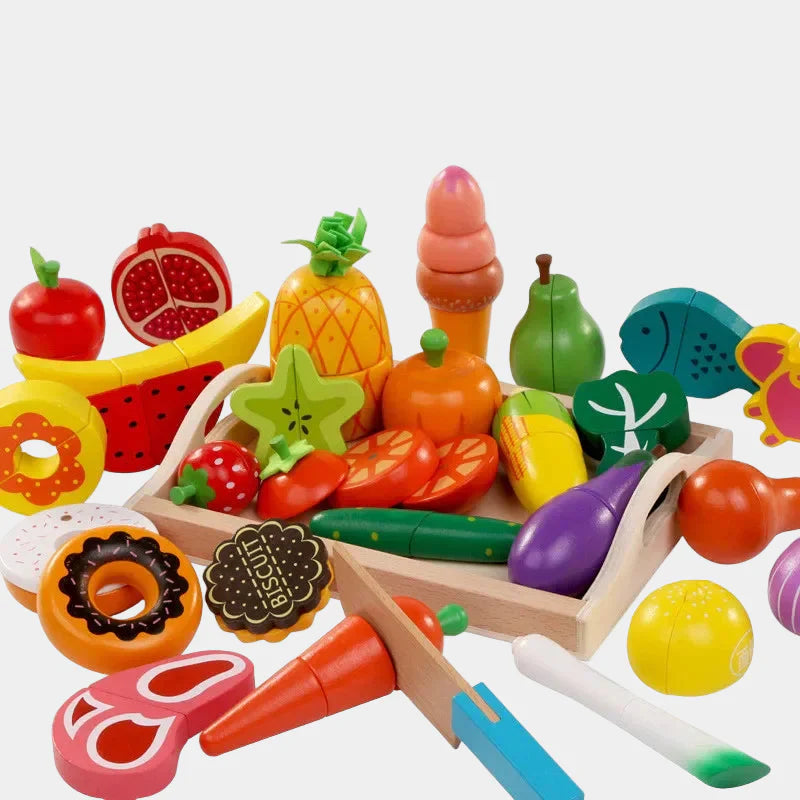 MiniChef – Divertente e creativo – Set da gioco magnetico in legno per la cucina