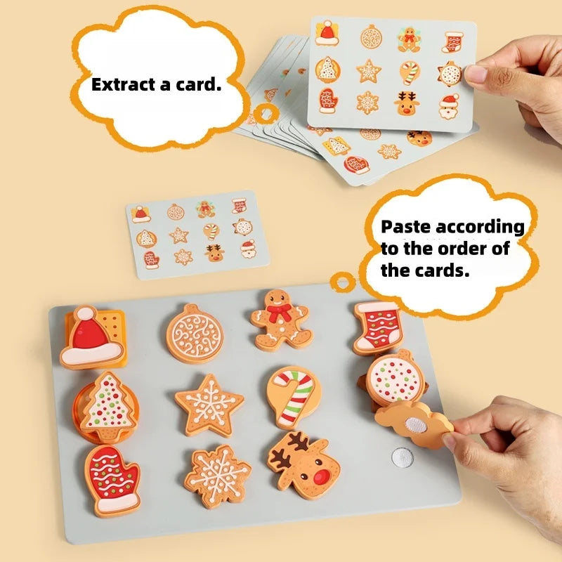 TinyKitchen – Creativo e divertente – Gioco di smistamento biscotti in legno